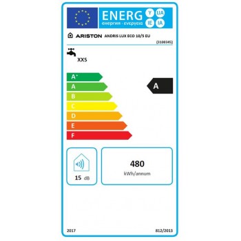 Водонагреватель Ariston Andris Lux Eco 10 L над раковиной