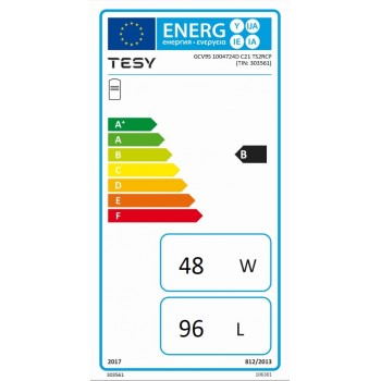 Tesy Modeco Комбинированный водонагреватель 100L, керам.тен