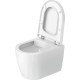 Подвесной унитаз Duravit ME by Starck Compact Rimless, без крышки, 370х480 мм, Durafix, белый WG