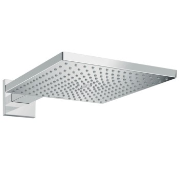 Dušas galva Hansgrohe Raindance E 300 1jet, ar turētāju no sienas, L=390 mm, hroms