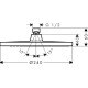 Dušas galva Hansgrohe Crometta S 240 1jet, d=240 mm, hroms