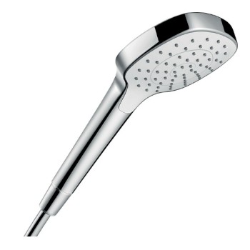 Dušas klausule Hansgrohe Croma Select E 110 1jet, EcoSmart 9 l/min, balta/hroms