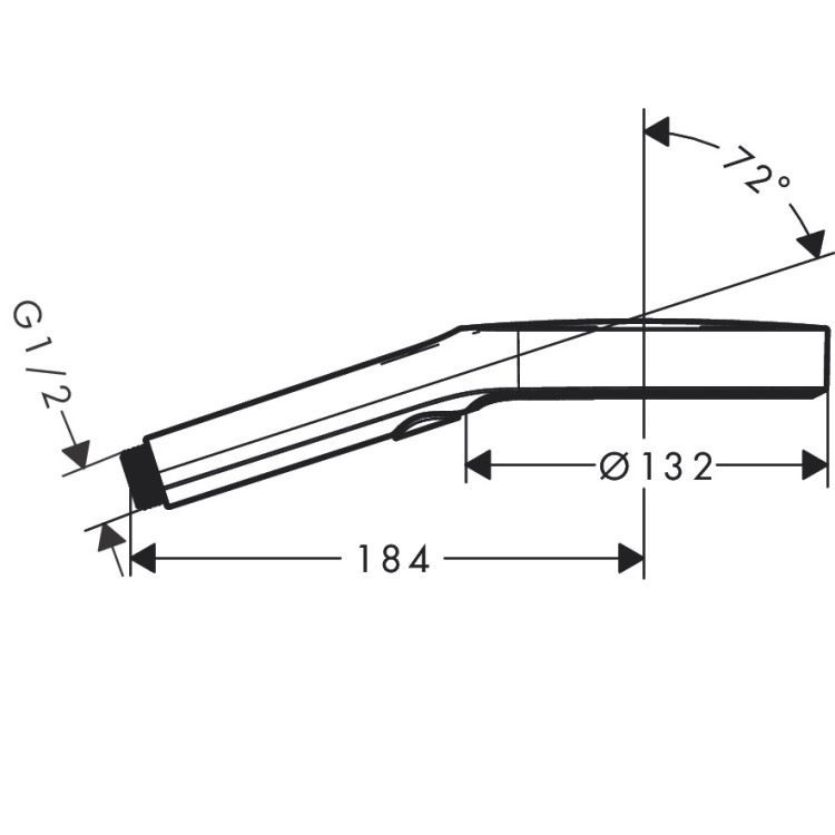 Dušas klausule Hansgrohe Rainfinity 130 3jet, matēta balta