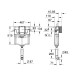 Бачок унитаза Grohe скрытого монтажа GD2, 467x118 мм, h= 780 мм
