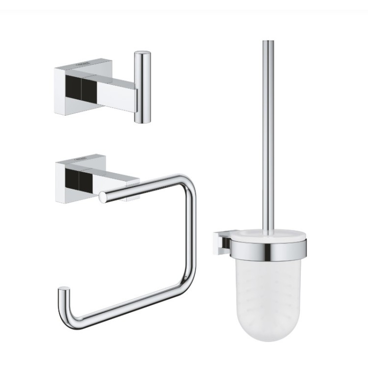 Aksesuāru komplekts Grohe Essentials Cube City 3-in-1, hroms