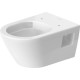 Подвесной унитазDuravit D-Neo Compact Rimless 370 x 540 мм, с крышкой, белый