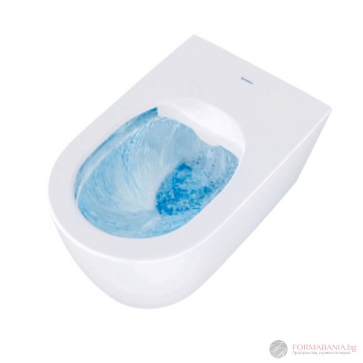 Подвесной унитаз Duravit Soleil by Starck Rimless, 370x540 мм, с крышкой QR/SC, HF, белый