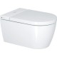 Piekaramais tualetes pods Duravit Starck f Lite Compact Rimless SensoWash, ar vāku, 378x575 mm, balts HG