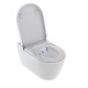 Piekaramais tualetes pods Duravit Starck f Lite Compact Rimless SensoWash, ar vāku, 378x575 mm, balts HG