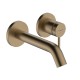 Izlietnes maisītājs Hansgrohe Tecturis S virsapmetuma daļa, 2 caurumu, no sienas, iztece 165 mm, Brushed Bronze