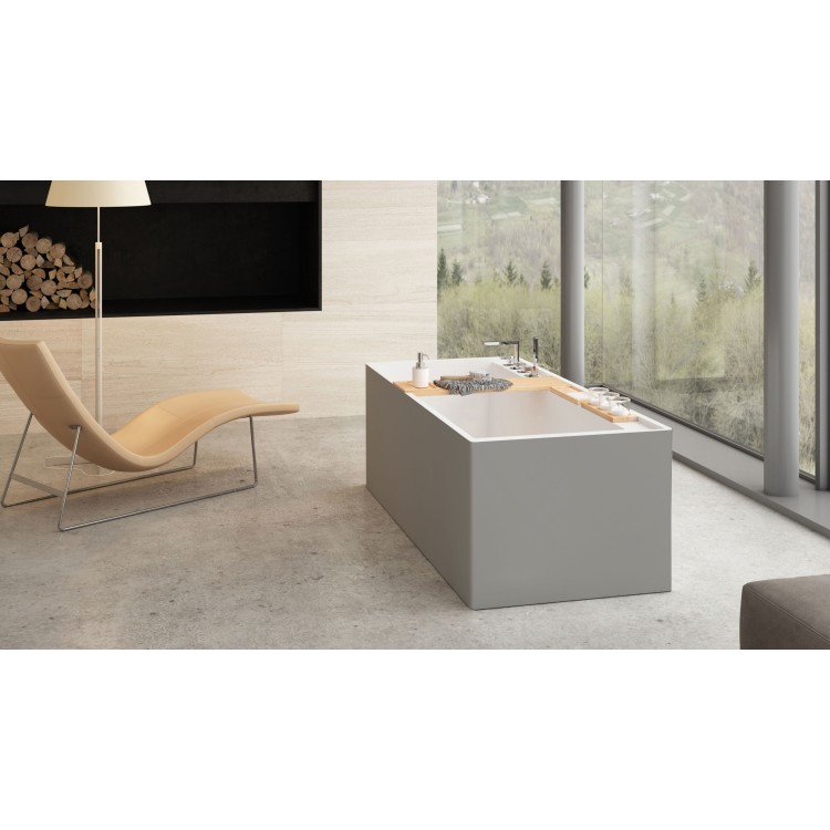 Vanna Paa INFINITY SilkStone 1795x795mm balta/matte grey