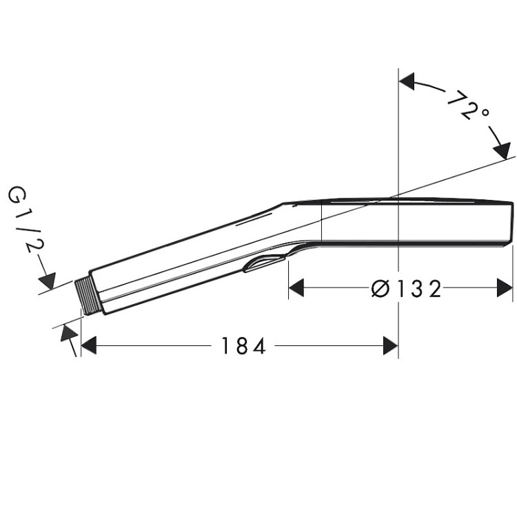 Dušas Klausule Hansgrohe Rainfinity 130 3jet, hroms