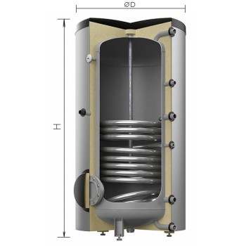 Apkures Ūdens sildītājs (Boilers) Reflex AF 1000/1_C (Bez sildelementa) balts