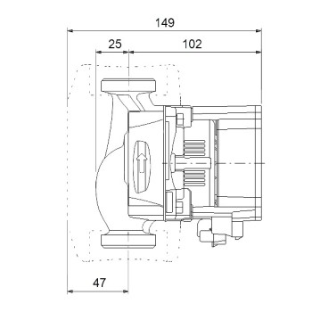 Циркуляционный насос Grundfos ALPHA 1 л 25-40 130