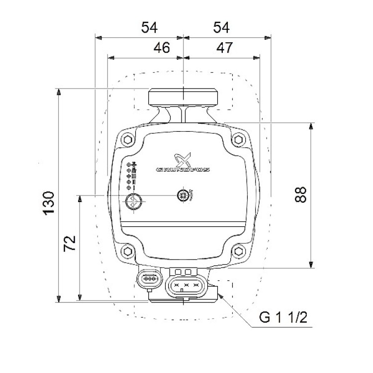 Cirkulācijas sūknis Grundfos ALPHA 1 L 25-40 130