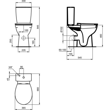 Унитаз Ideal Standard, для людей с особыми потребностями