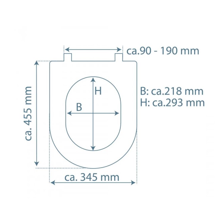 Poda vāks Schütte D-Forma,matēts balts ar Soft Close 455x355mm