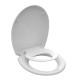 Poda vāks Schütte WC Soft Close, (+bērnu sēdriņķis) Duroplasts,balts 456x378mm