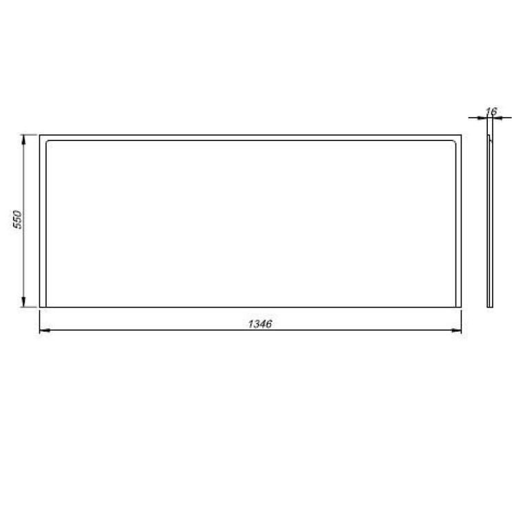 Universāls priekšējais panelis Kolo 140 cm, balts