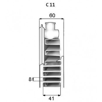 Apkures Radiators Purmo Compact Tips 11 500x1000mm Ar Sānu Pieslēgumu