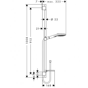 Hansgrohe Душевой набор Raindance Select E 120 3jet 26621400