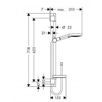 Hansgrohe Душевой набор Raindance Select S120 3jet 26630000