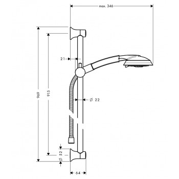 Hansgrohe Душевой набор Raindance Classic 100 Air 3jet 27841000