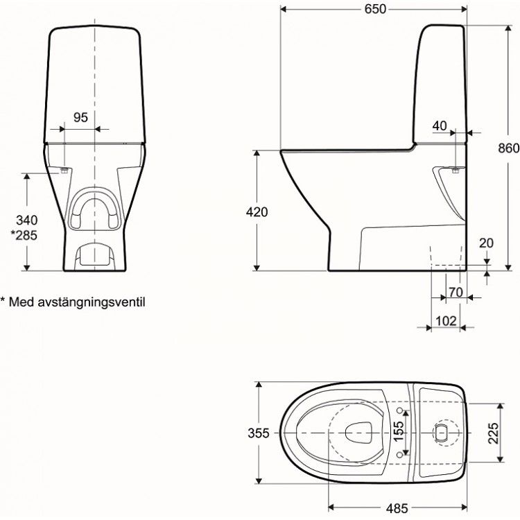 IFO Inspira Art Rimfree WC ar vāku, 624000031/99494