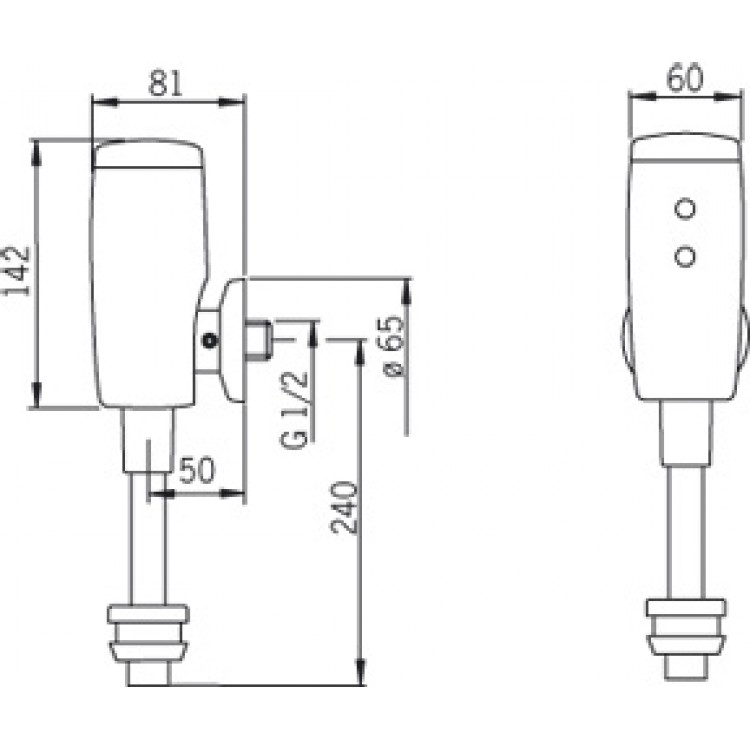 Смывное устройство для писсуара 6 v bluetooth oras electra 6567z