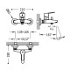 BASE-TRES Vannas/dušas  jaucējkrāns, hroms, 21517010