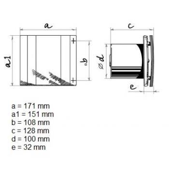 Blauberg Ventilators Quatro 100T ar taimeri