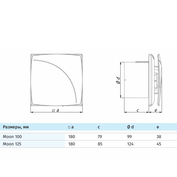 Blauberg Ventilators MOON 100