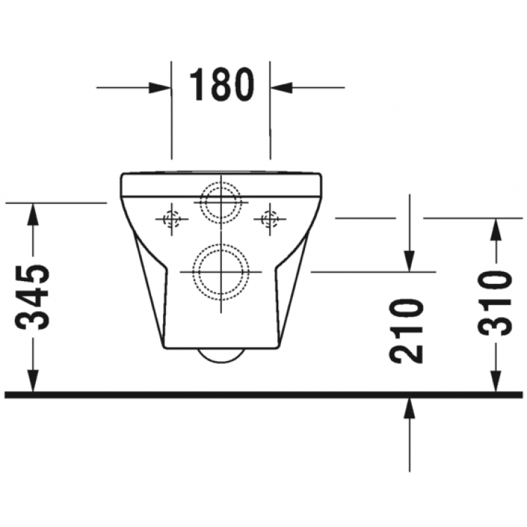 Duravit DuraStyle Basic Rimless Унитаз подвесной с SC крышкой, 45620900A1