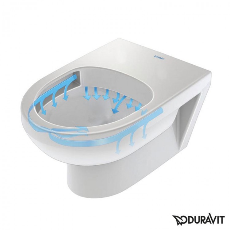 Duravit DuraStyle Basic Rimless Унитаз подвесной с SC крышкой, 45620900A1