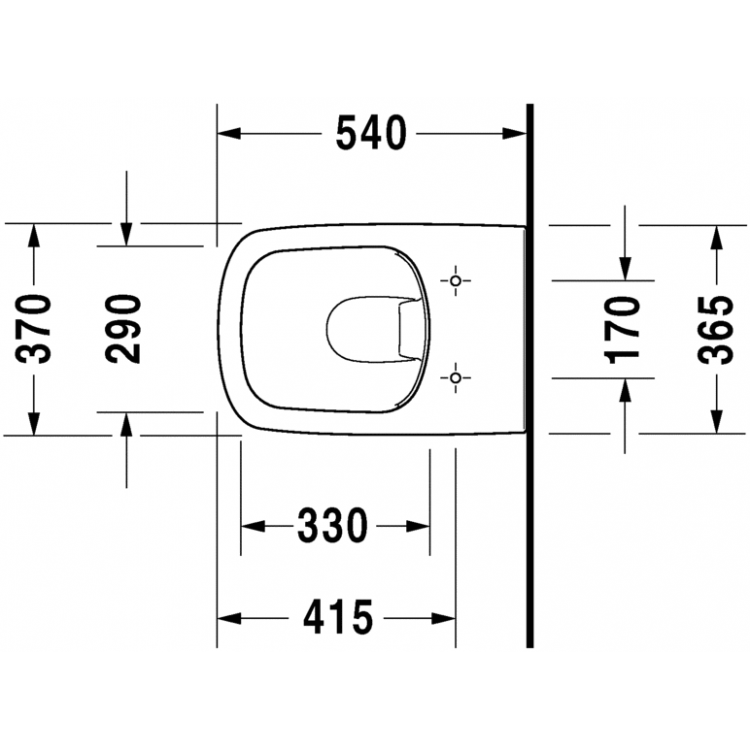 Duravit DuraStyle Piekaramais WC ar SC vāku 253809000