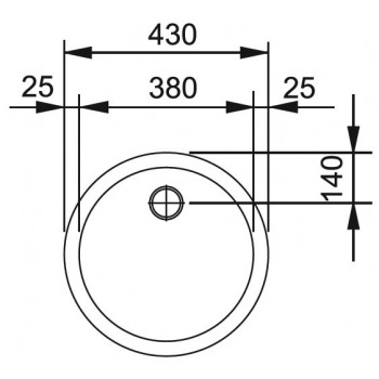 FRANKE Virtuves izlietne RAMBLA 43cm,RAN 610-38, matēts tērauds