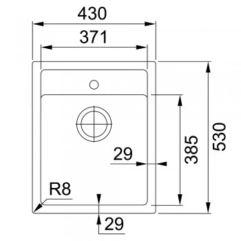 FRANKE Tectonite Virtuves izlietne SIRIUS 43x53 cm, SID 610-40, bēšīga