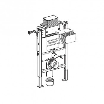 Geberit Montāžas rāmis WC podam Duofix Omega, 111.003.00.1