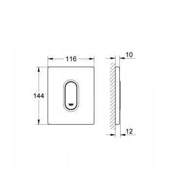 Grohe Arena Cosmopolitan Pisuāra poga, 38857SH0