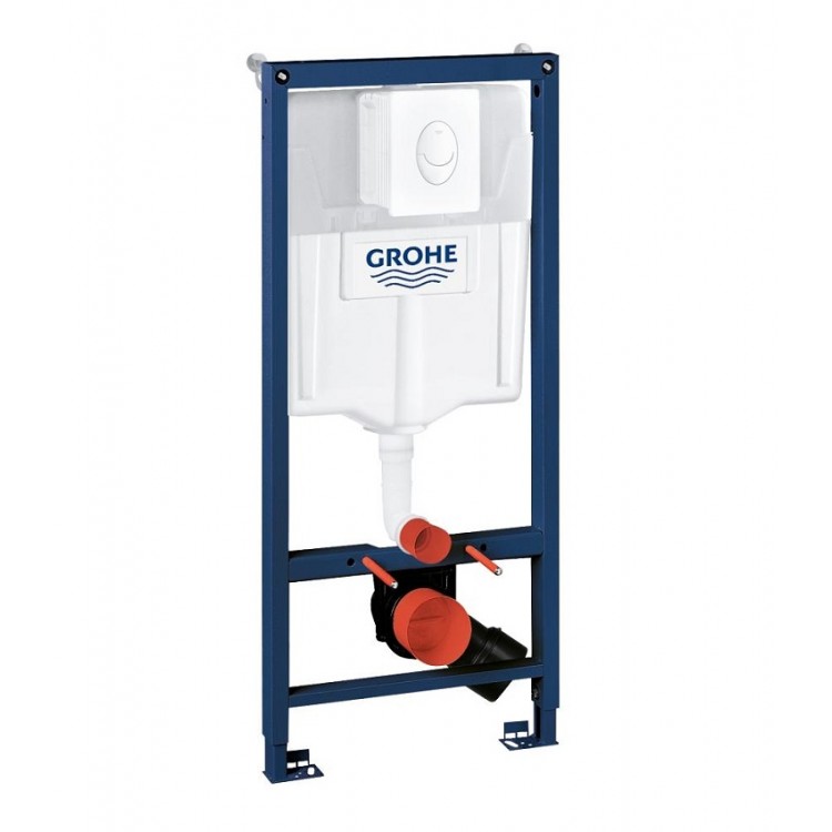 Grohe Rapid SL WC rāmis ar Skate Air pogu, 38722001