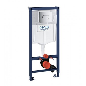 Montāžas rāmis komplekts Grohe, podam 3-1, taustiņš Arena Cosmo hroms 38858000, stiprinājumi, 500x230 mm, h=1130 m