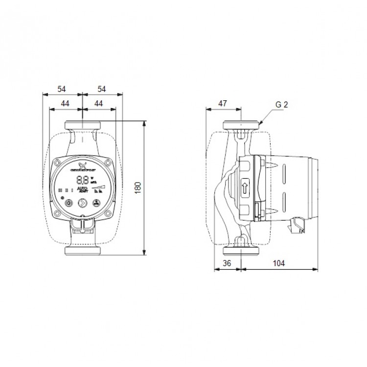 Grundfos Циркуляционный насос Alpha 2 32-40 180, 97993203