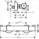 Hansgrohe Ecostat 1001 CL Dušas termostats, hroms 13211000