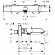 Hansgrohe Ecostat Comfort Vannas/dušas termostats, 1311400