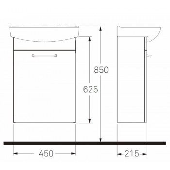 IFO Inspira Skapītis ar izlietni 50cm, 42332