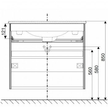 IFO Sense Skapītis ar izlietni 60cm, 47381