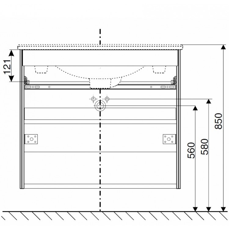 IFO Sense Skapītis ar izlietni  60cm, 47381