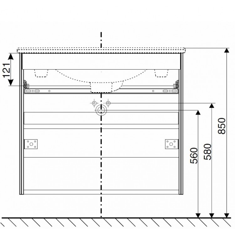 IFO Sense Skapītis ar izlietni  60cm, 47385