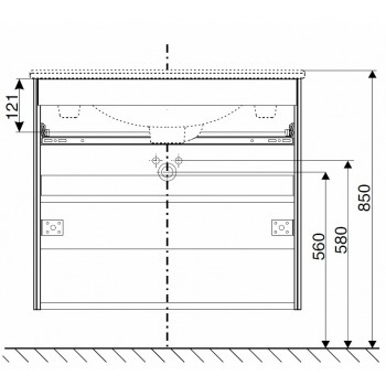 IFO Sense Skapītis ar izlietni 90cm, 47386