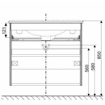 IFO Sense Skapītis ar izlietni 90cm, 47387